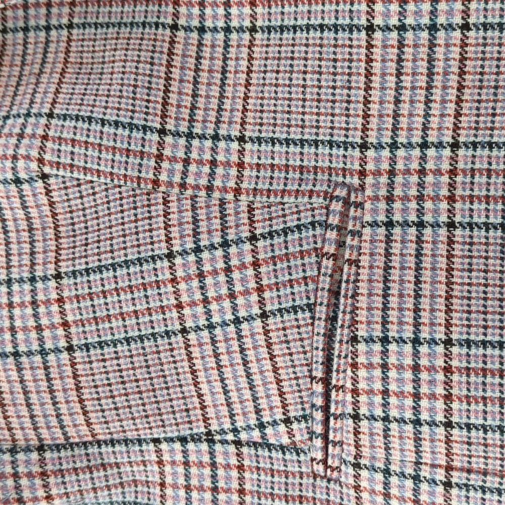 J. Crew Nello Gori Multicolor Checkered Blazer, Women's Size 20 - Picture 6 of 7